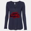 Women's Flowy Long Sleeve V-Neck Tee Thumbnail