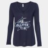 Women's Flowy Long Sleeve V-Neck Tee Thumbnail