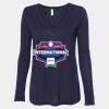 Women's Flowy Long Sleeve V-Neck Tee Thumbnail