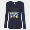 Women's Flowy Long Sleeve V-Neck Tee Thumbnail