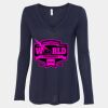 Women's Flowy Long Sleeve V-Neck Tee Thumbnail