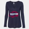 Women's Flowy Long Sleeve V-Neck Tee Thumbnail