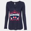 Women's Flowy Long Sleeve V-Neck Tee Thumbnail