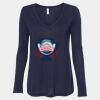 Women's Flowy Long Sleeve V-Neck Tee Thumbnail