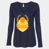 Women's Flowy Long Sleeve V-Neck Tee Thumbnail