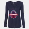 Women's Flowy Long Sleeve V-Neck Tee Thumbnail