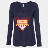 Women's Flowy Long Sleeve V-Neck Tee Thumbnail