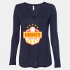 Women's Flowy Long Sleeve V-Neck Tee Thumbnail