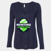 Women's Flowy Long Sleeve V-Neck Tee Thumbnail