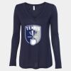 Women's Flowy Long Sleeve V-Neck Tee Thumbnail