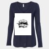 Women's Flowy Long Sleeve V-Neck Tee Thumbnail