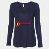 Women's Flowy Long Sleeve V-Neck Tee Thumbnail