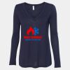 Women's Flowy Long Sleeve V-Neck Tee Thumbnail