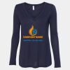 Women's Flowy Long Sleeve V-Neck Tee Thumbnail