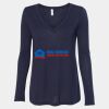 Women's Flowy Long Sleeve V-Neck Tee Thumbnail
