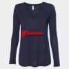 Women's Flowy Long Sleeve V-Neck Tee Thumbnail