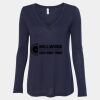 Women's Flowy Long Sleeve V-Neck Tee Thumbnail