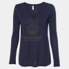 Women's Flowy Long Sleeve V-Neck Tee Thumbnail