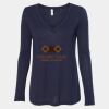Women's Flowy Long Sleeve V-Neck Tee Thumbnail