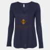 Women's Flowy Long Sleeve V-Neck Tee Thumbnail