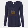 Women's Flowy Long Sleeve V-Neck Tee Thumbnail