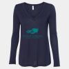 Women's Flowy Long Sleeve V-Neck Tee Thumbnail