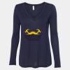 Women's Flowy Long Sleeve V-Neck Tee Thumbnail