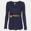 Women's Flowy Long Sleeve V-Neck Tee Thumbnail