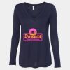 Women's Flowy Long Sleeve V-Neck Tee Thumbnail