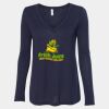Women's Flowy Long Sleeve V-Neck Tee Thumbnail