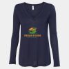 Women's Flowy Long Sleeve V-Neck Tee Thumbnail