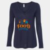 Women's Flowy Long Sleeve V-Neck Tee Thumbnail