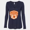 Women's Flowy Long Sleeve V-Neck Tee Thumbnail