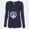 Women's Flowy Long Sleeve V-Neck Tee Thumbnail