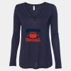 Women's Flowy Long Sleeve V-Neck Tee Thumbnail