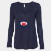 Women's Flowy Long Sleeve V-Neck Tee Thumbnail