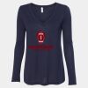 Women's Flowy Long Sleeve V-Neck Tee Thumbnail