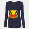 Women's Flowy Long Sleeve V-Neck Tee Thumbnail