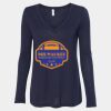 Women's Flowy Long Sleeve V-Neck Tee Thumbnail