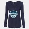Women's Flowy Long Sleeve V-Neck Tee Thumbnail