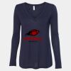 Women's Flowy Long Sleeve V-Neck Tee Thumbnail