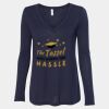 Women's Flowy Long Sleeve V-Neck Tee Thumbnail