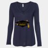 Women's Flowy Long Sleeve V-Neck Tee Thumbnail