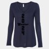 Women's Flowy Long Sleeve V-Neck Tee Thumbnail