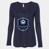 Women's Flowy Long Sleeve V-Neck Tee Thumbnail