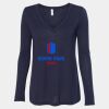 Women's Flowy Long Sleeve V-Neck Tee Thumbnail