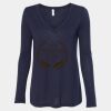 Women's Flowy Long Sleeve V-Neck Tee Thumbnail