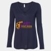 Women's Flowy Long Sleeve V-Neck Tee Thumbnail