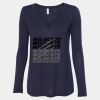 Women's Flowy Long Sleeve V-Neck Tee Thumbnail