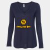 Women's Flowy Long Sleeve V-Neck Tee Thumbnail